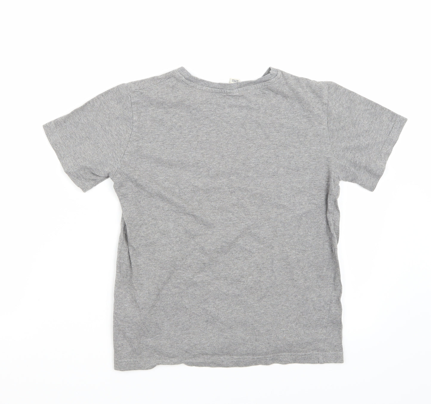 Earth Positive Girls Grey   Basic T-Shirt Size 9-10 Years