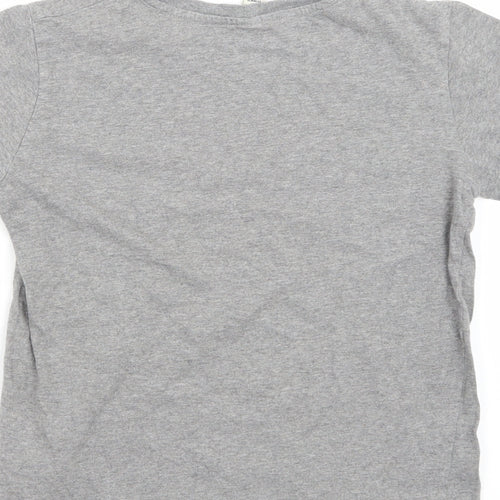 Earth Positive Girls Grey   Basic T-Shirt Size 9-10 Years