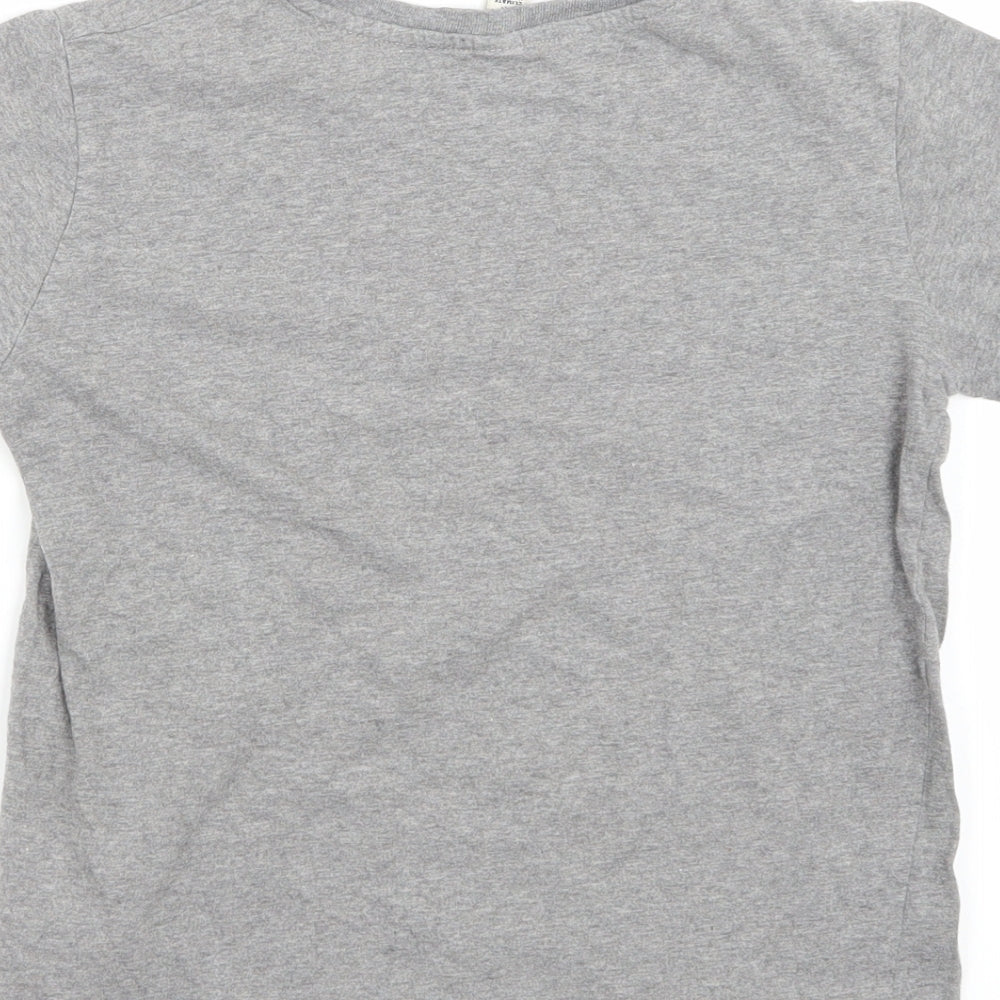 Earth Positive Girls Grey   Basic T-Shirt Size 9-10 Years