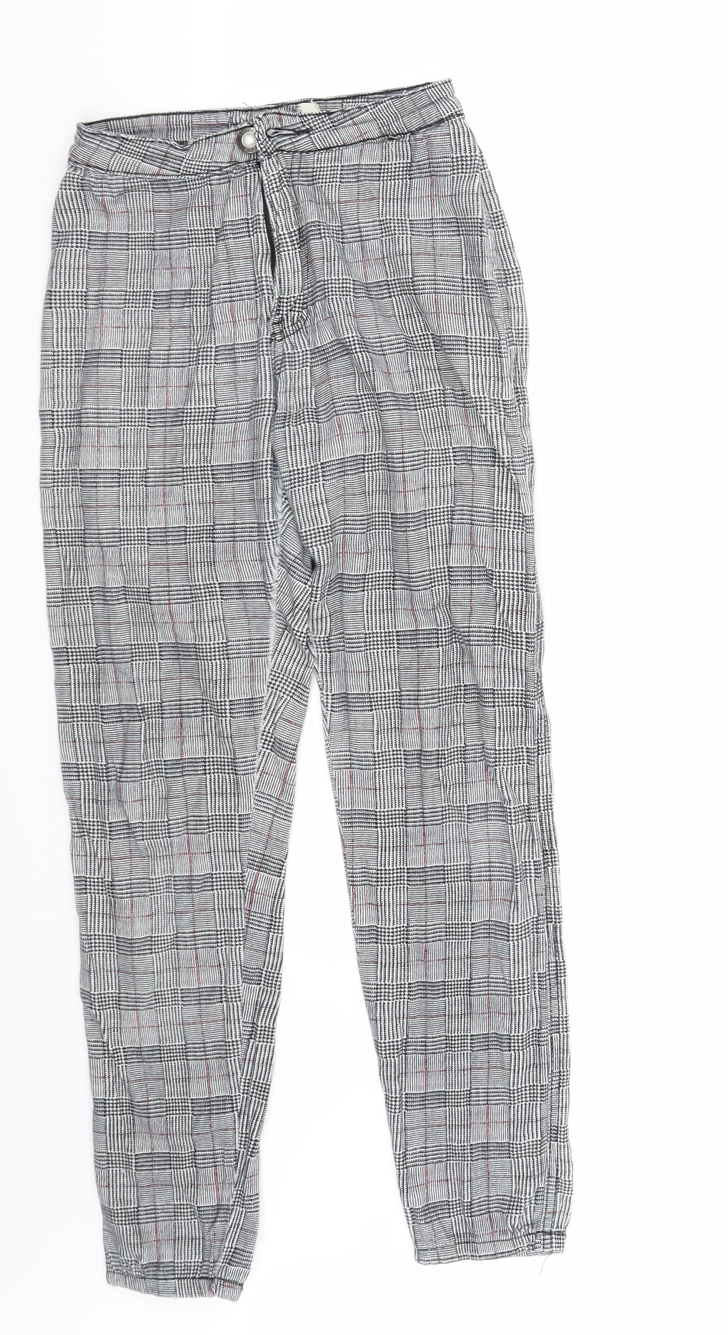 Preworn Womens Grey   Trousers  Size 8 L28 in