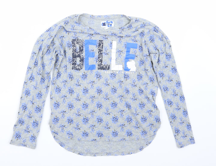 Gap Girls Grey Basic T-Shirt Size 10 Years