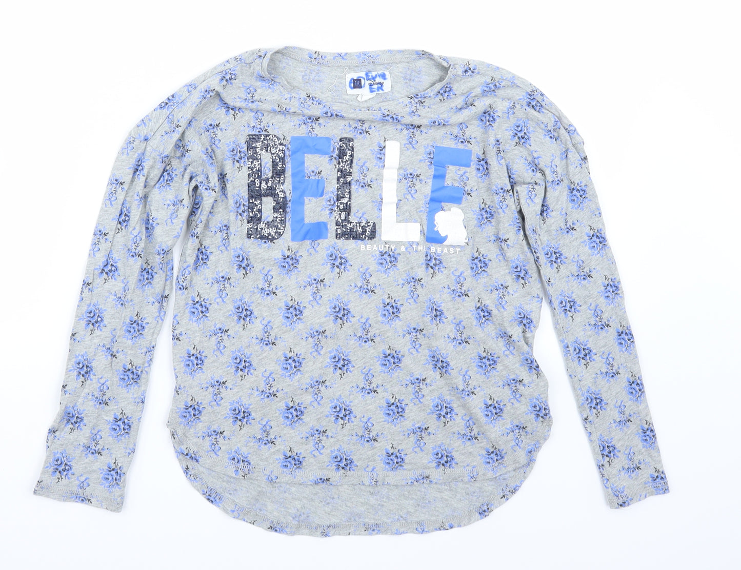Gap Girls Grey   Basic T-Shirt Size 10 Years