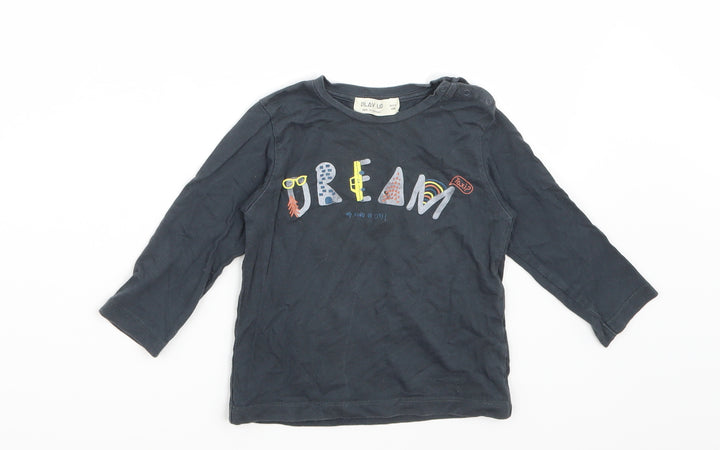 Play up Boys Grey Basic T-Shirt Size 2 Years