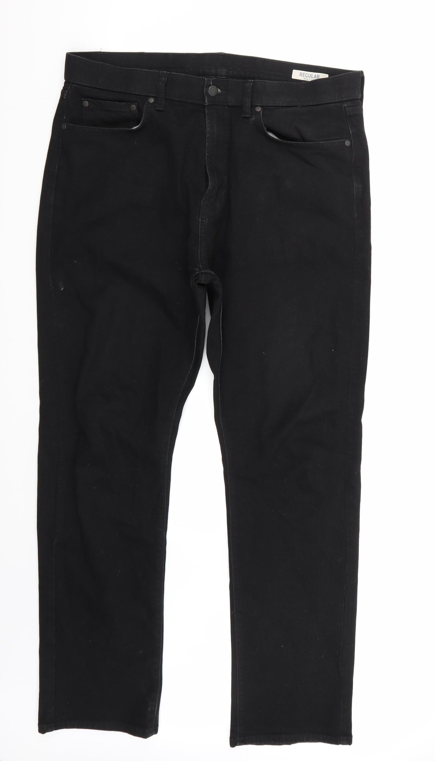 Marks and Spencer Mens Black   Straight Jeans Size 36 L33 in