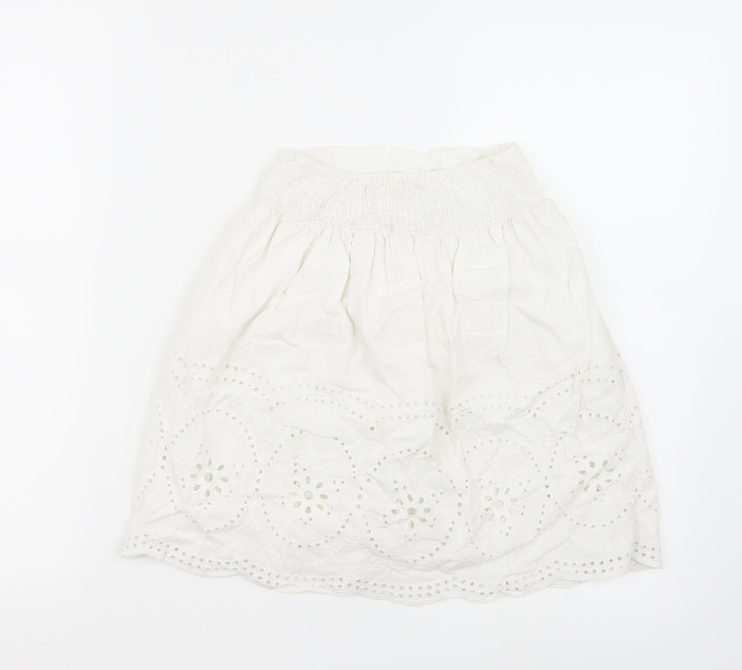 Zara Girls White   A-Line Skirt Size 5 Years