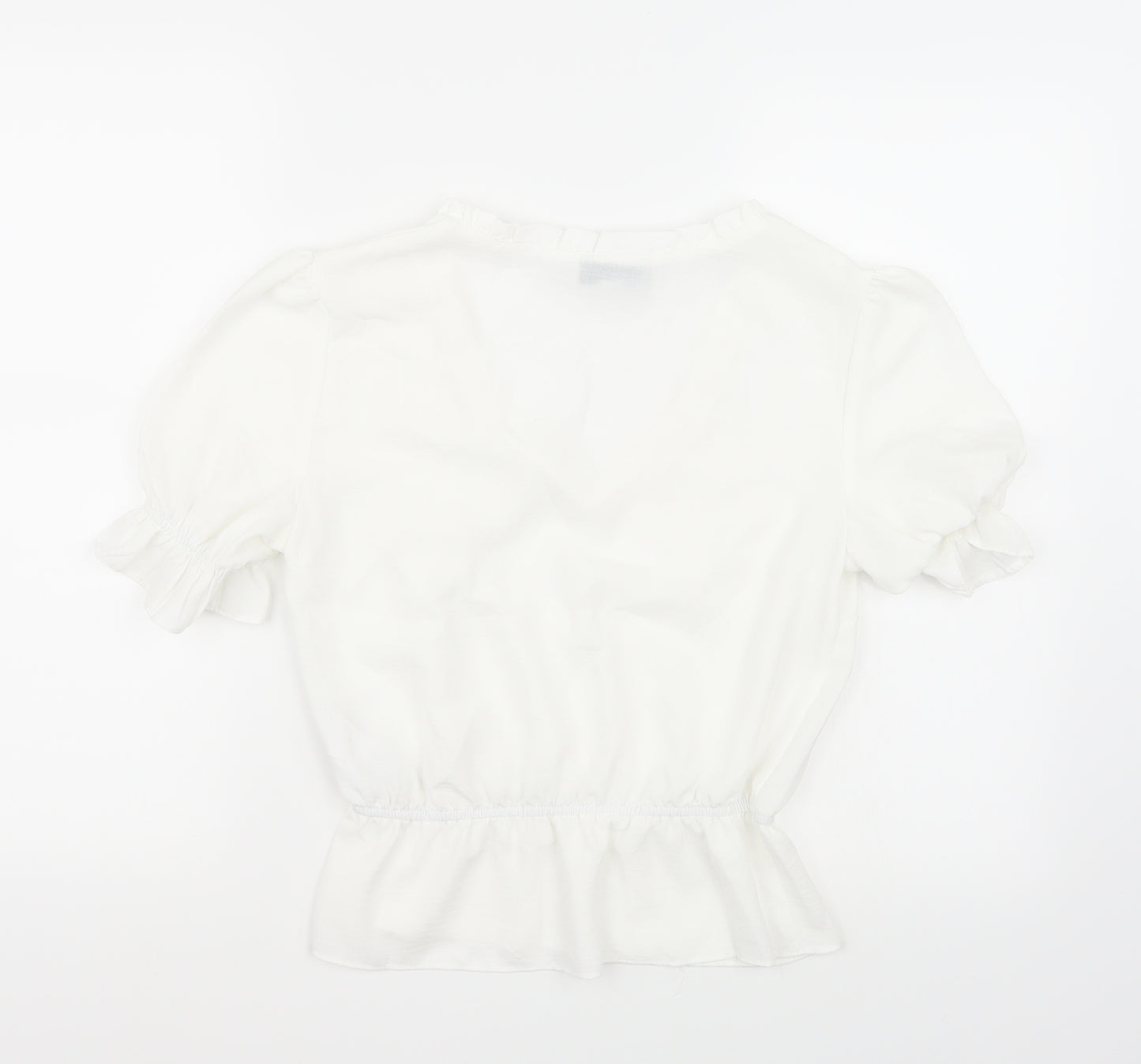 Topshop Womens White   Basic T-Shirt Size 6