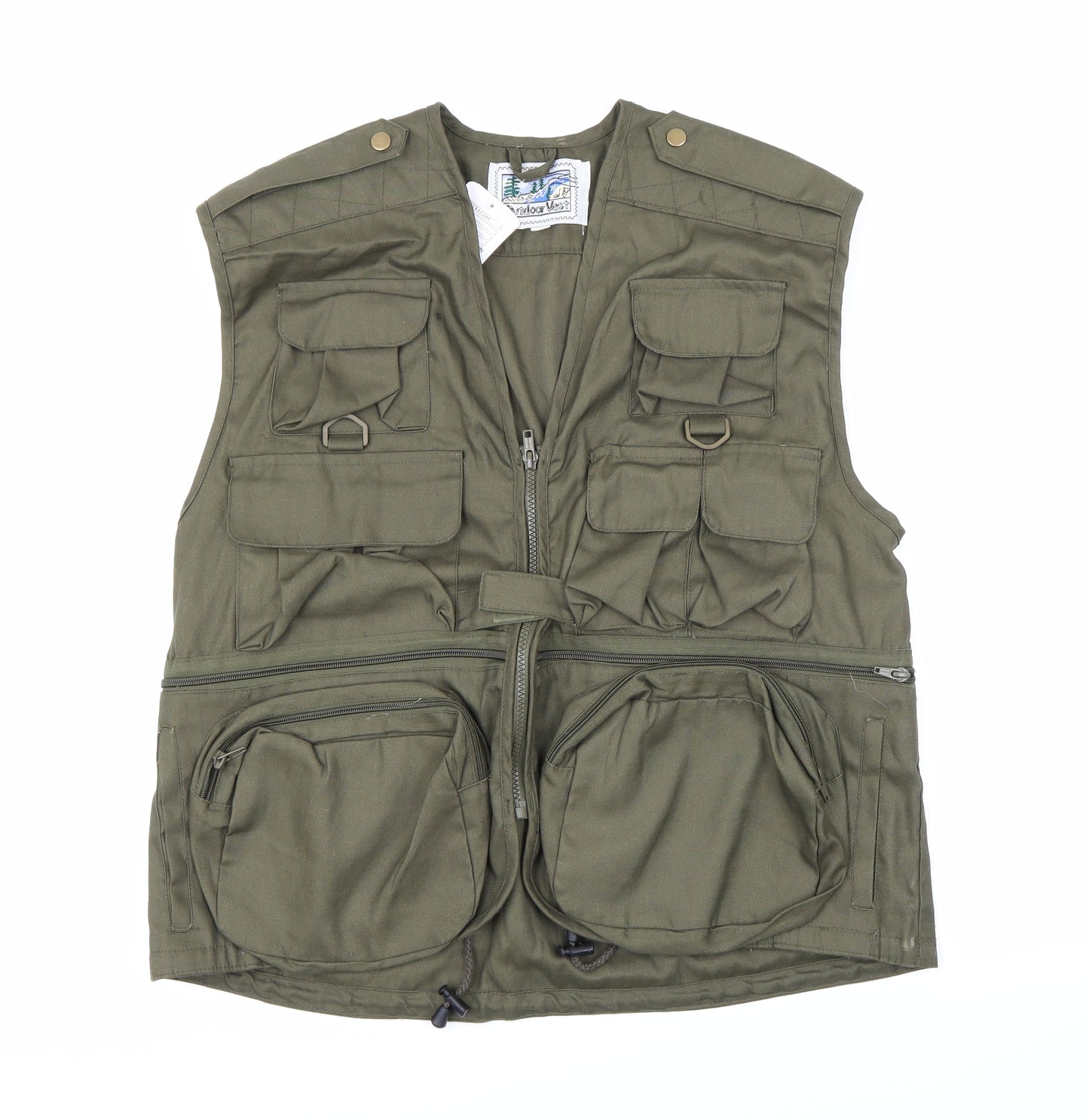 Outdoor Vest Mens Green   Gilet Jacket Size M