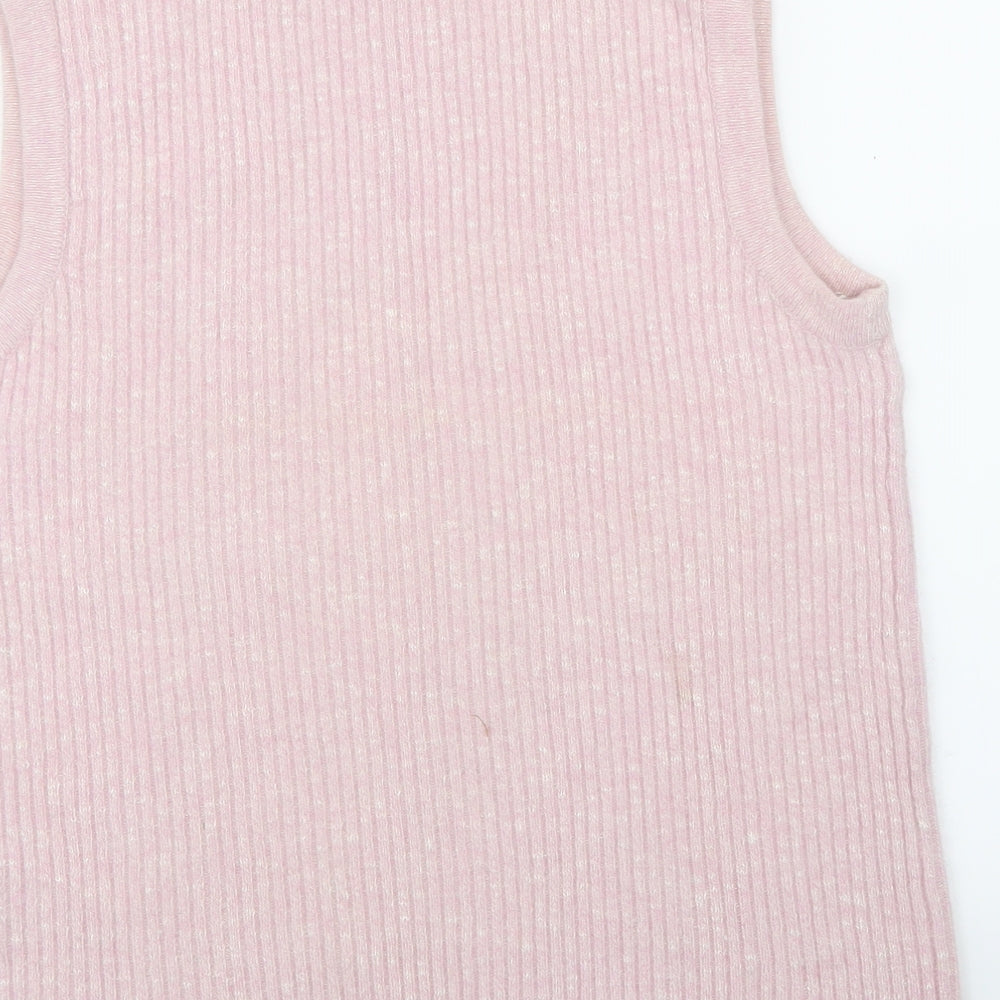 Fabrizio Womens Pink  Knit Basic Tank Size S