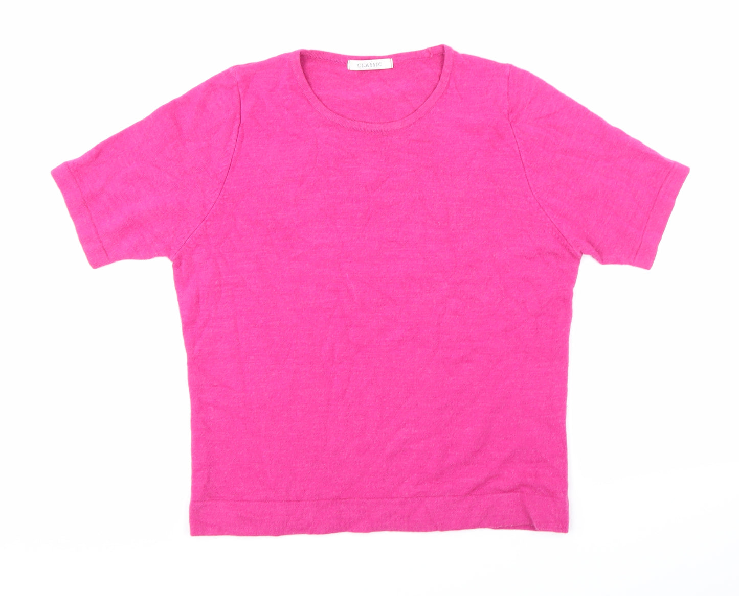 Marks and Spencer Womens Pink  Knit Pullover Jumper Size 12