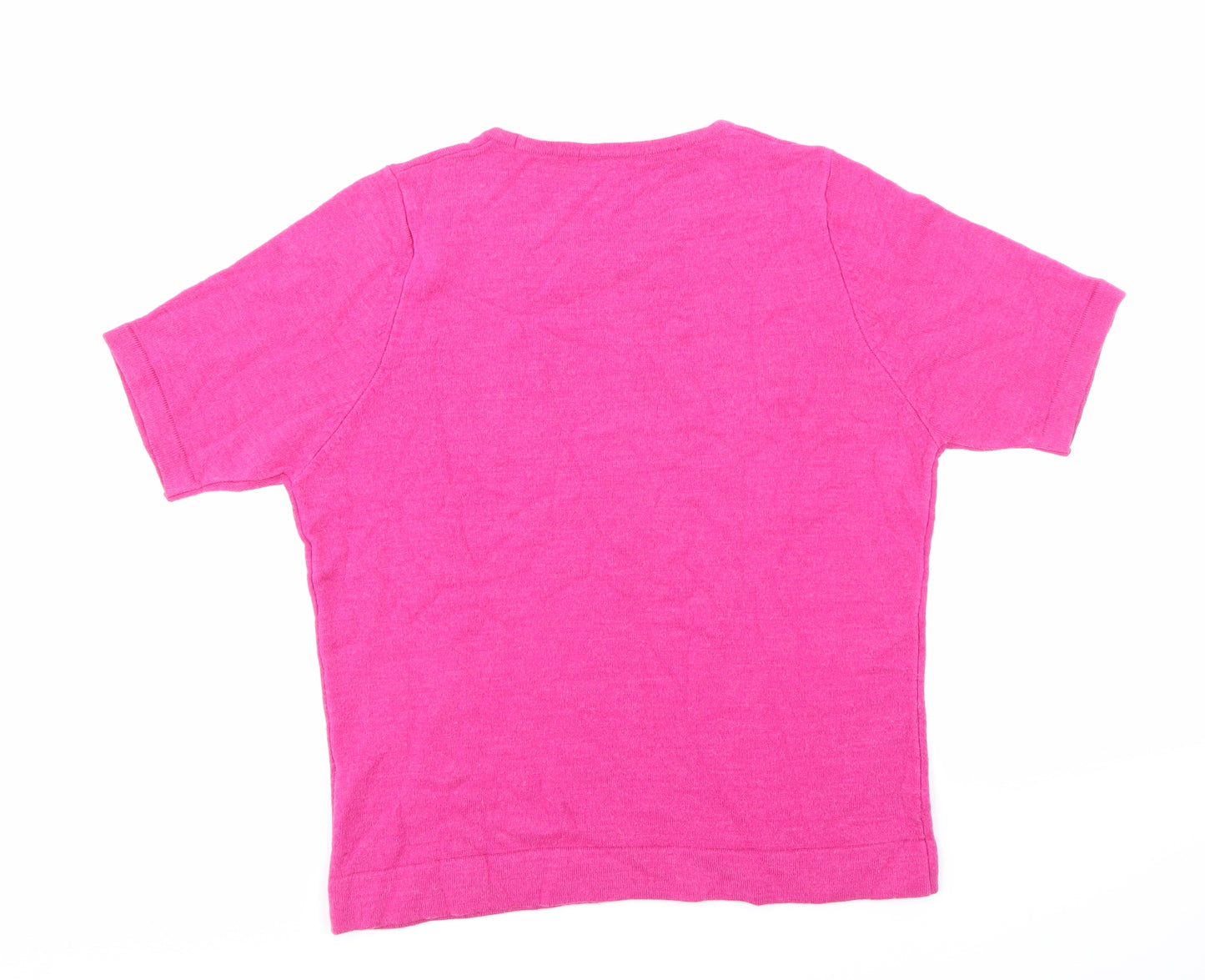 Marks and Spencer Womens Pink  Knit Pullover Jumper Size 12