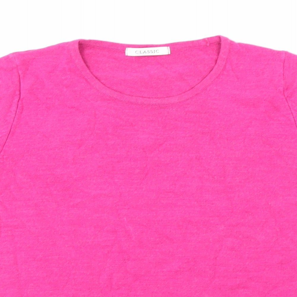 Marks and Spencer Womens Pink  Knit Pullover Jumper Size 12