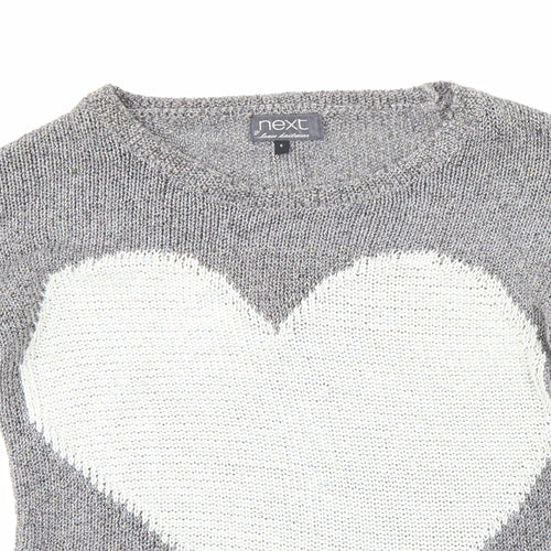 NEXT Womens Grey  Knit Pullover Jumper Size 6