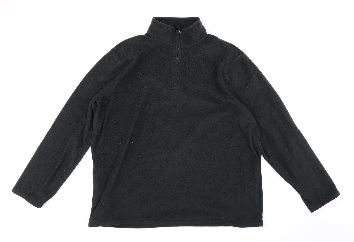 Preworn Mens Black  Fleece Pullover Sweatshirt Size 3XL