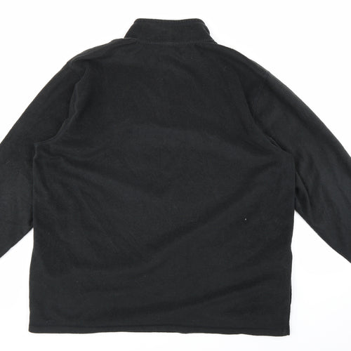 Preworn Mens Black  Fleece Pullover Sweatshirt Size 3XL