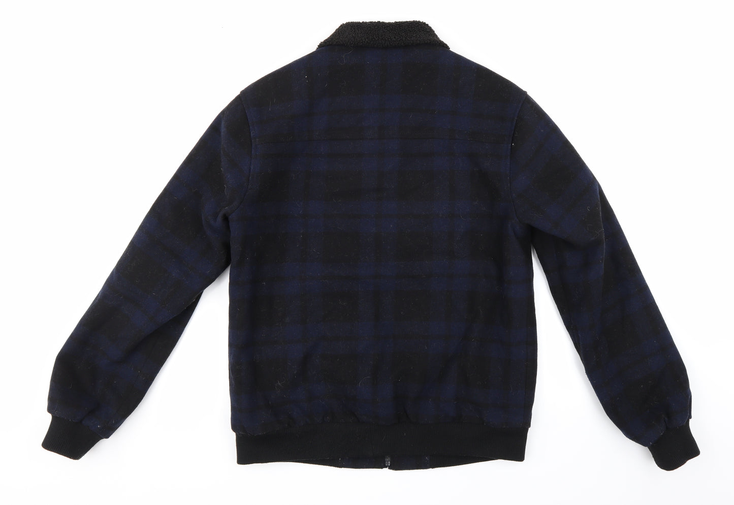 ACW85 Mens Blue Check  Jacket  Size M