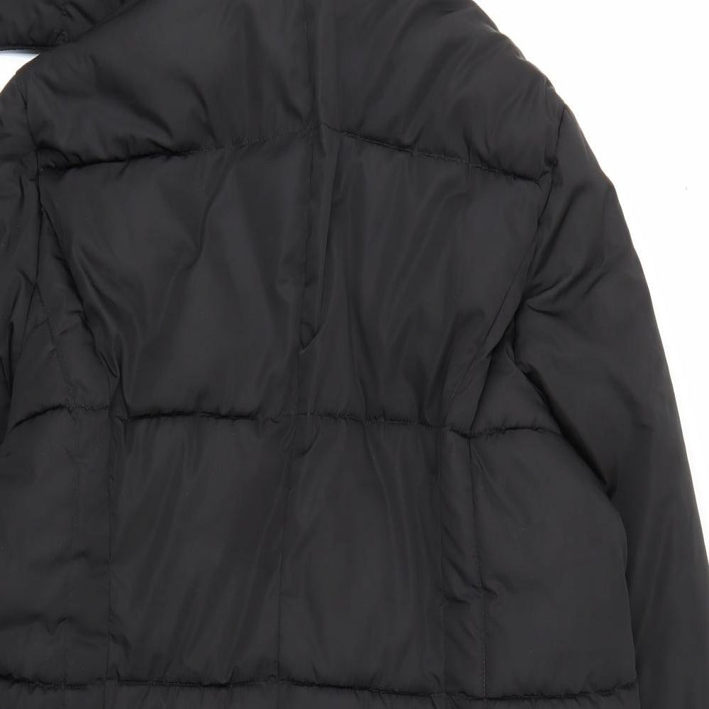 Bonmarche Womens Black   Overcoat Coat Size 24