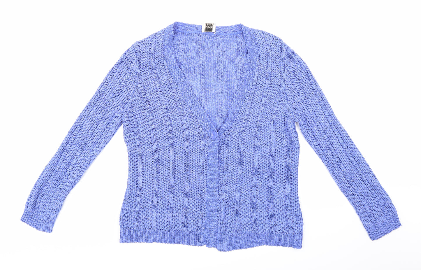 Eastex Womens Purple  Knit Cardigan Jumper Size 18