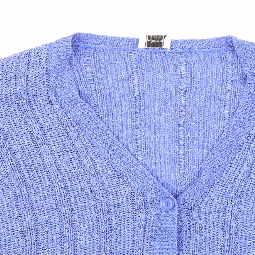 Eastex Womens Purple  Knit Cardigan Jumper Size 18