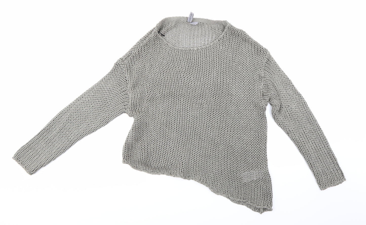 H&M Womens Grey  Knit Pullover Jumper Size M