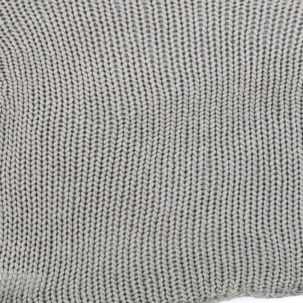 H&M Womens Grey  Knit Pullover Jumper Size M