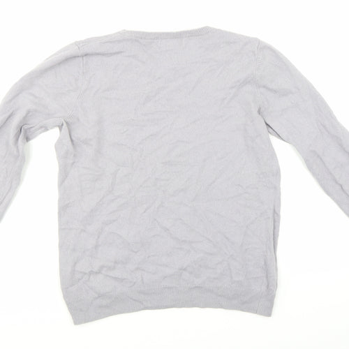 Amphora Womens Purple  Knit Pullover Jumper Size XL