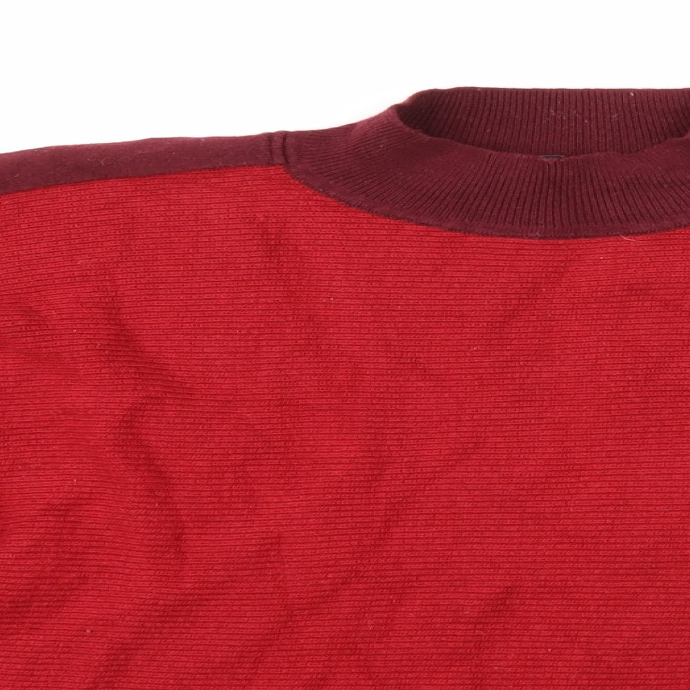 Autograph Womens Red  Knit Pullover Jumper Size 16