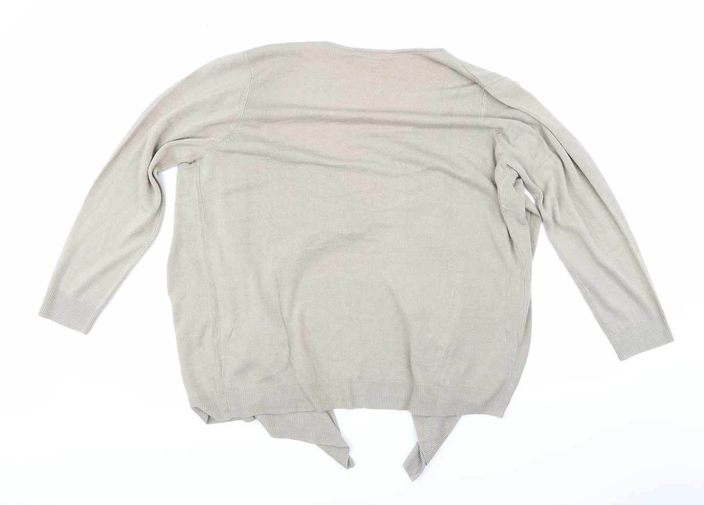 Julipa Womens Beige  Knit Cardigan Jumper Size 24