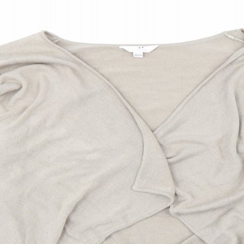 Julipa Womens Beige  Knit Cardigan Jumper Size 24
