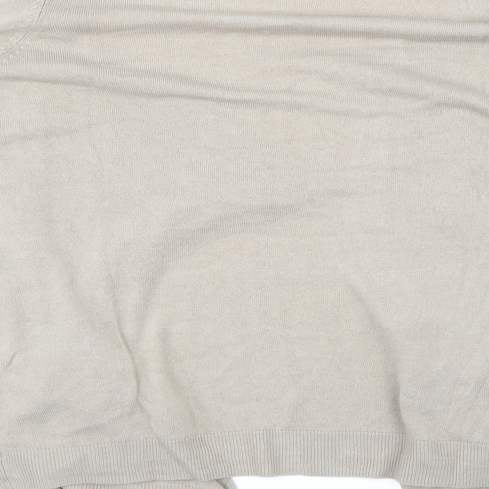 Julipa Womens Beige  Knit Cardigan Jumper Size 24