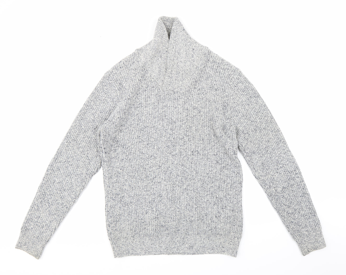 NEXT Mens Grey  Knit Pullover Jumper Size L