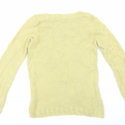 Preworn Womens Yellow  Knit Pullover Jumper Size 8