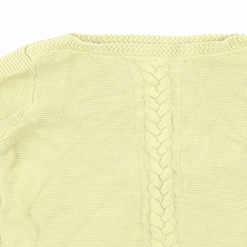 Preworn Womens Yellow  Knit Pullover Jumper Size 8