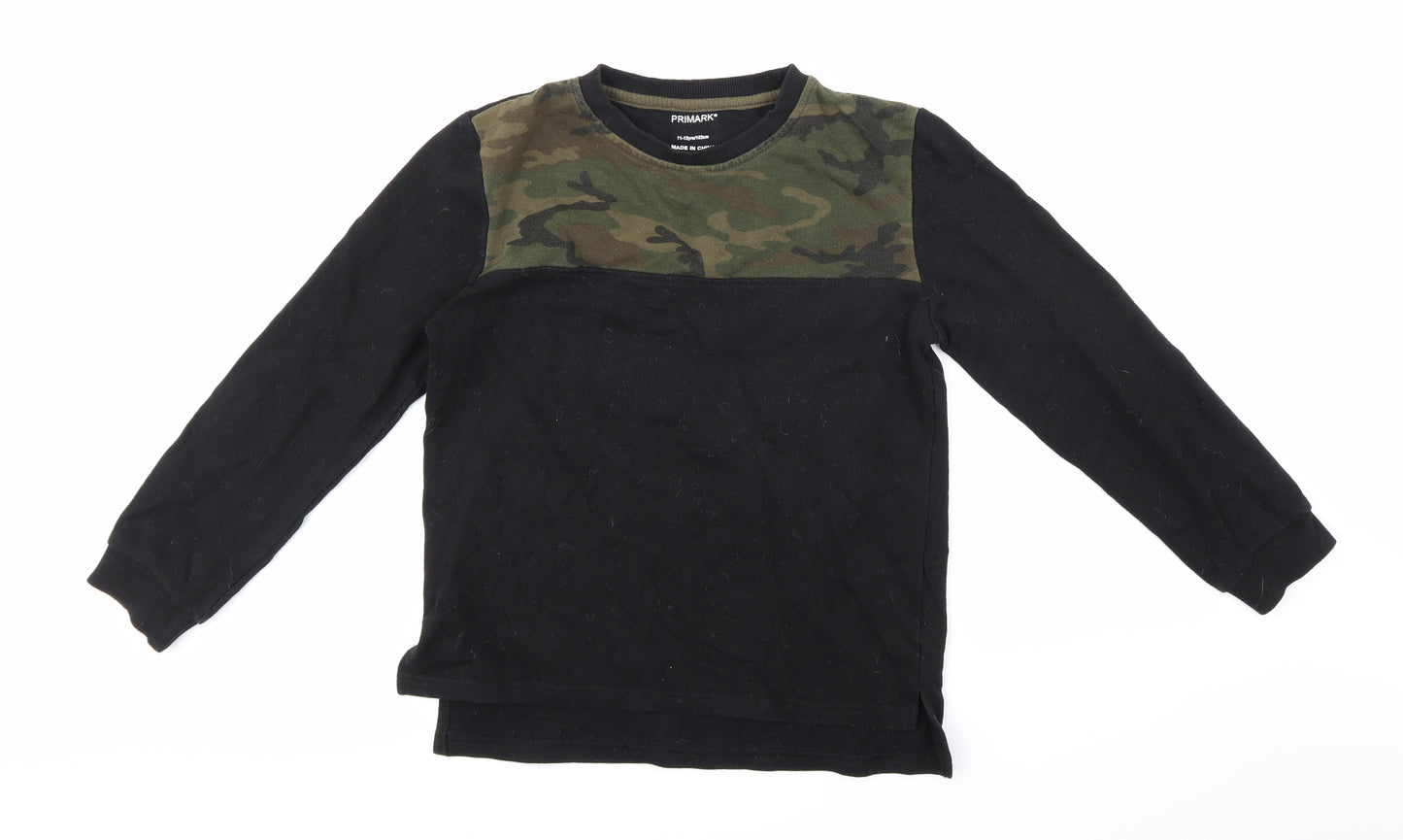 Primark Boys Black   Basic T-Shirt Size 11-12 Years
