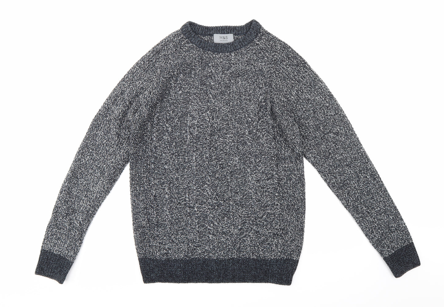 Marks and Spencer Mens Blue  Knit Pullover Jumper Size M