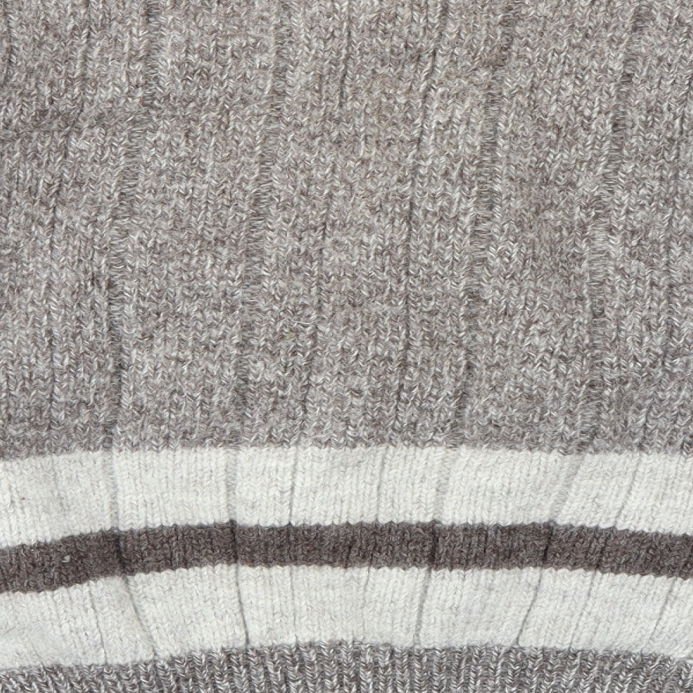 West Highland Woolens Mens Brown  Knit Pullover Jumper Size M