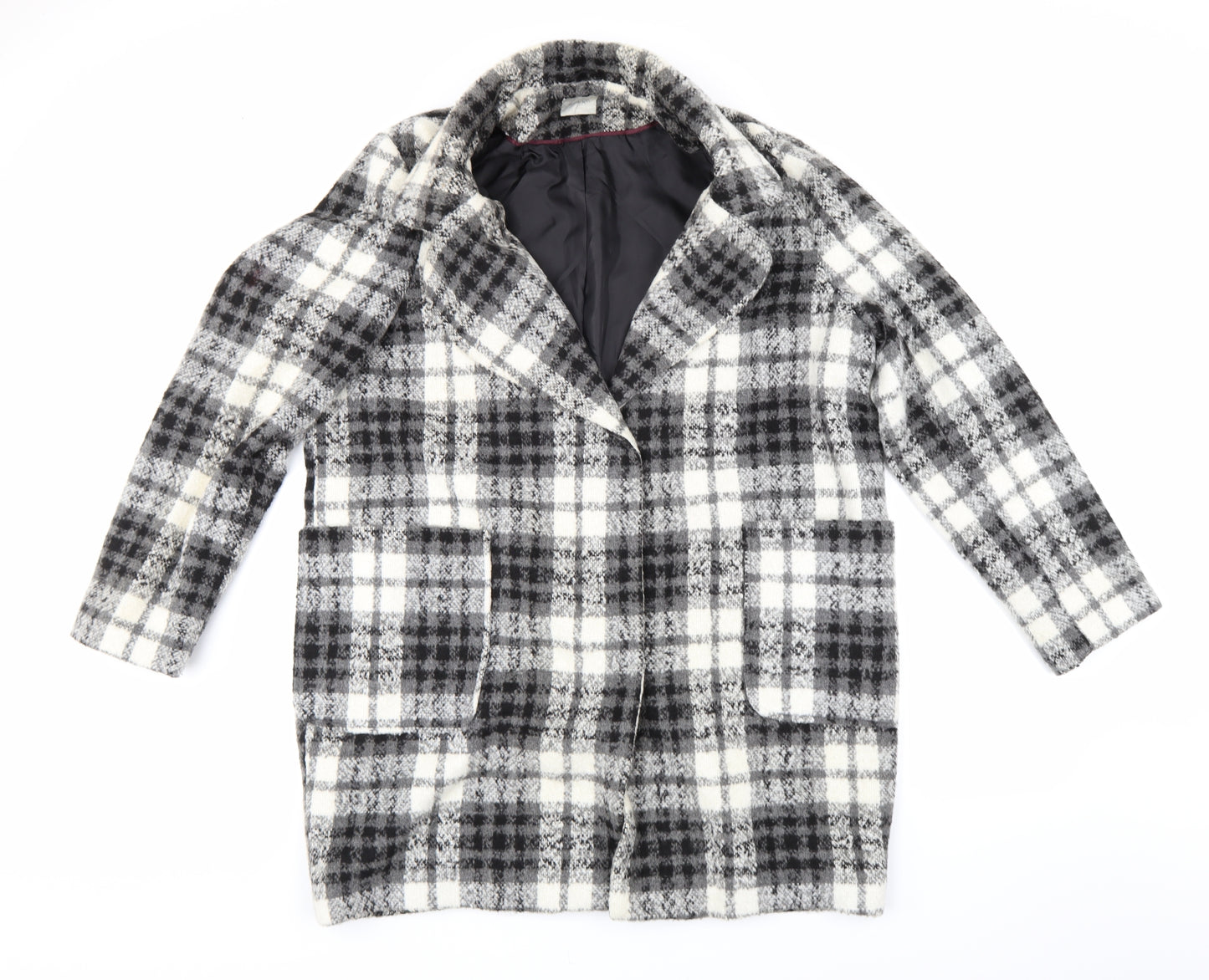 George Womens Grey Check  Jacket Coat Size 18