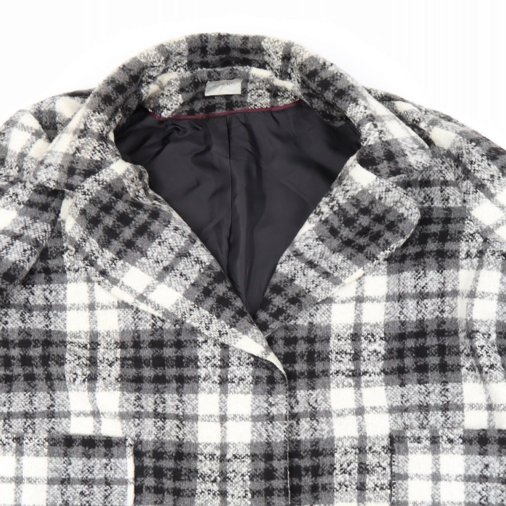 George Womens Grey Check  Jacket Coat Size 18