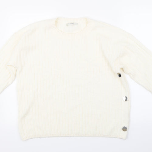George Womens Beige  Knit Pullover Jumper Size L