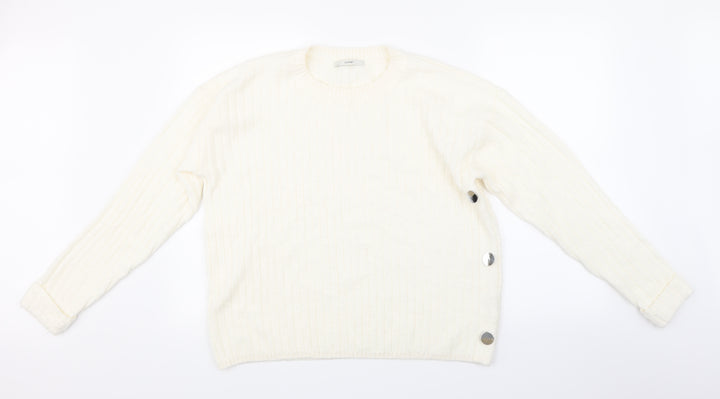 George Womens Beige  Knit Pullover Jumper Size L