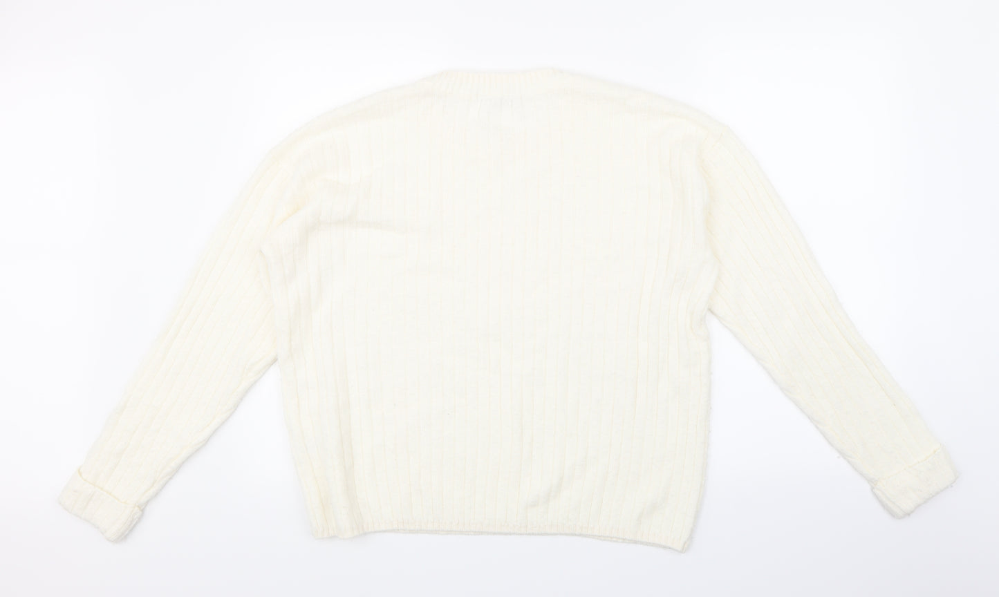 George Womens Beige  Knit Pullover Jumper Size L