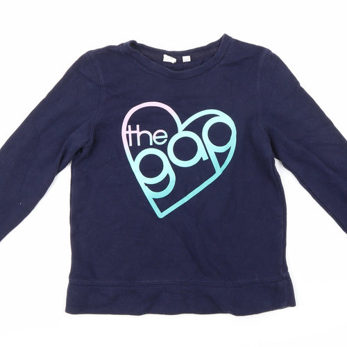 Gap Girls Blue   Pullover Sweatshirt Size 12 Years