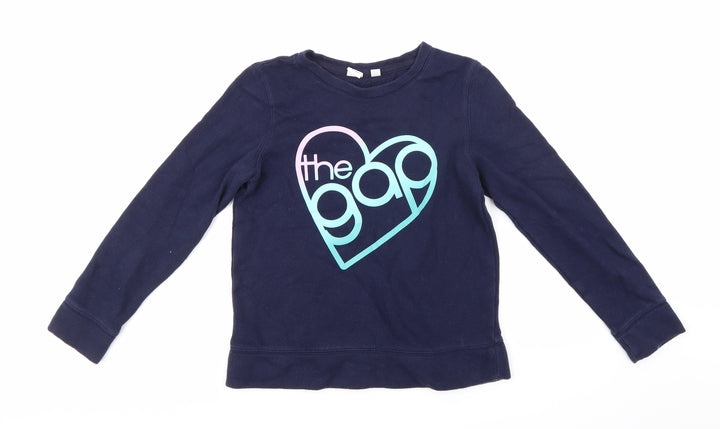 Gap Girls Blue   Pullover Sweatshirt Size 12 Years