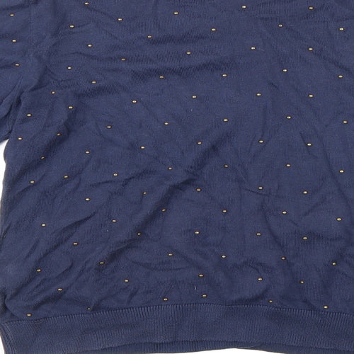Limited Womens Blue  Knit Cardigan Jumper Size 14