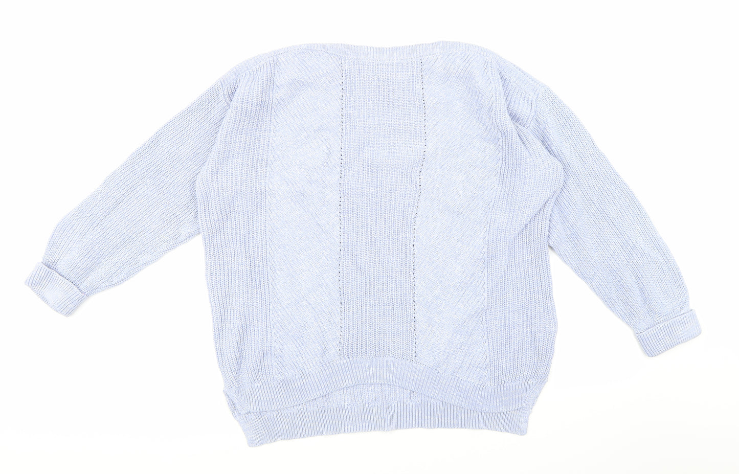 Marks and Spencer Womens Blue  Knit Pullover Jumper Size L