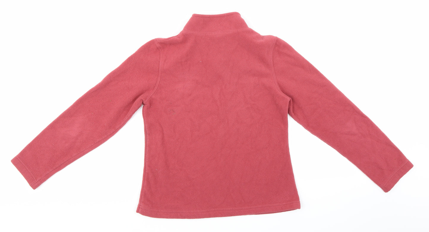 Preworn Womens Pink  Fleece Pullover Sweatshirt Size S
