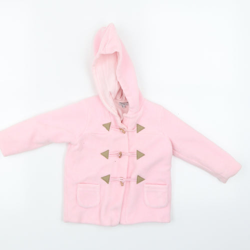 Lapinou Girls Pink   Jacket Coat Size 6-9 Months