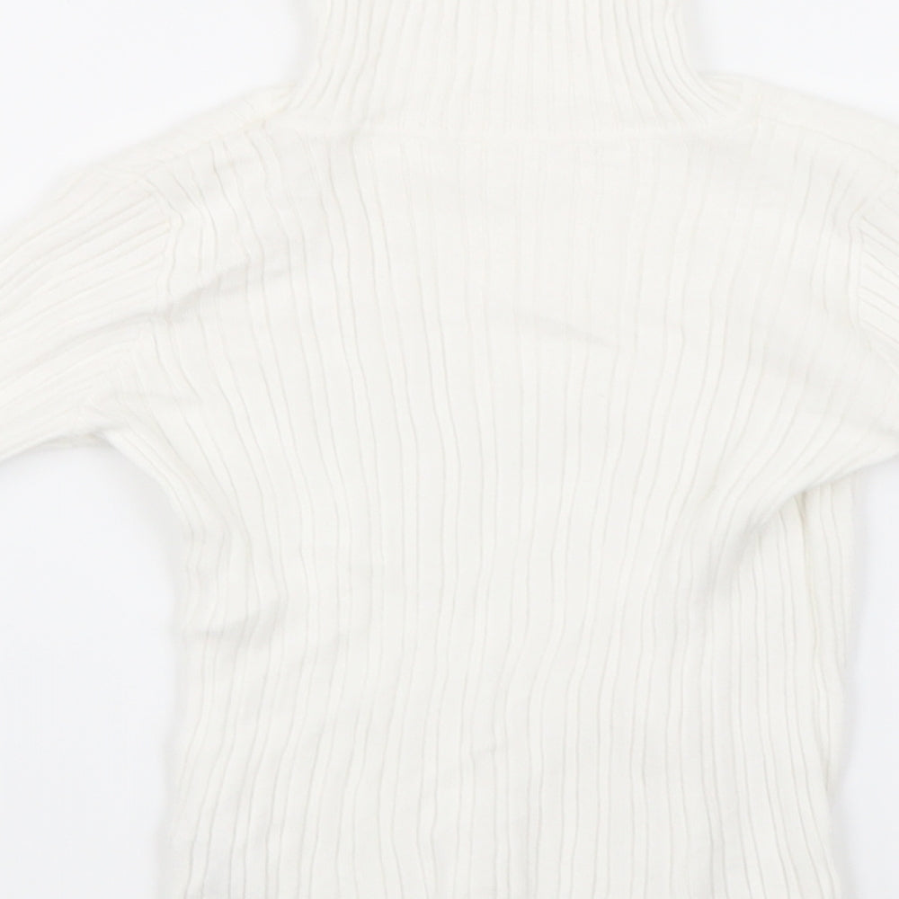Nutmeg Girls White   Basic T-Shirt Size 6-7 Years