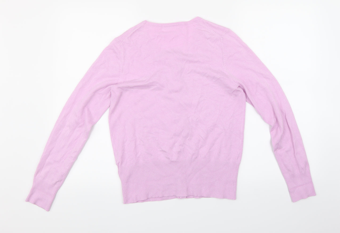Marks and Spencer Womens Purple  Knit Cardigan Jumper Size 12