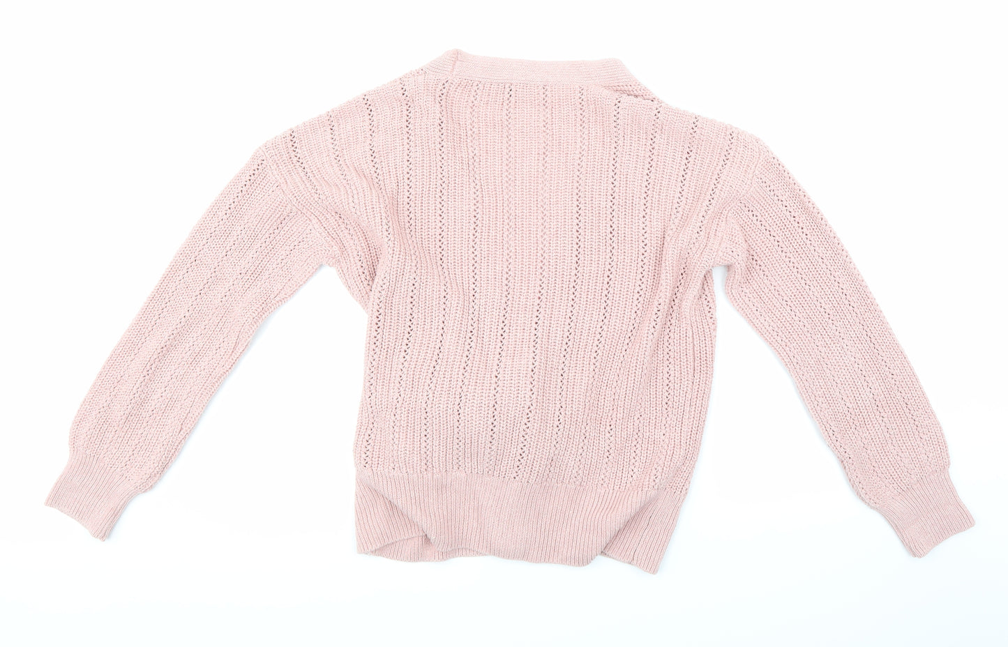 F&F Womens Pink  Knit Cardigan Jumper Size 14