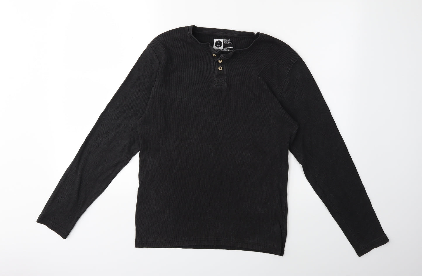 Preworn Mens Black    T-Shirt Size L